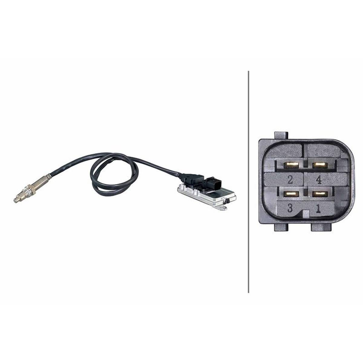 NOx-Sensor NOx-Katalysator 24 V M20X1,5 4-polig HELLA für u.a. MB AROCS-1