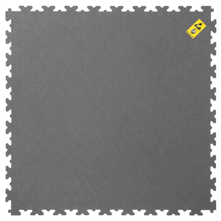 ESD-Erdungsfliese, X-Lock, grau, 497 x 497 x 7 mm, 1 Stück-0