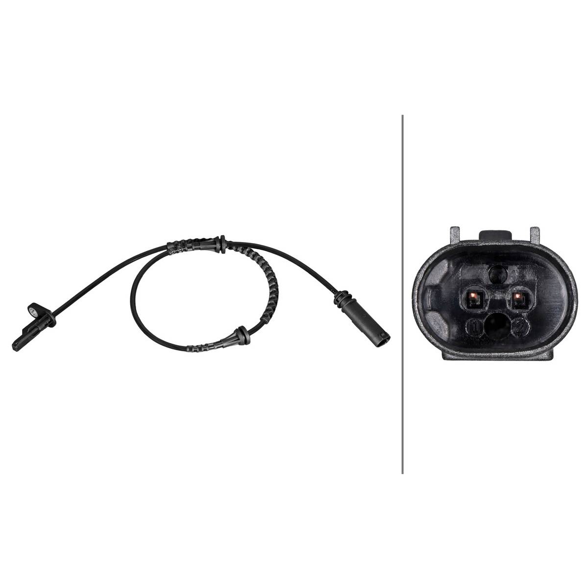 Sensor Raddrehzahl 2-polig Hallsensor 680 mm Kabel HELLA für u.a. MINI MINI-4
