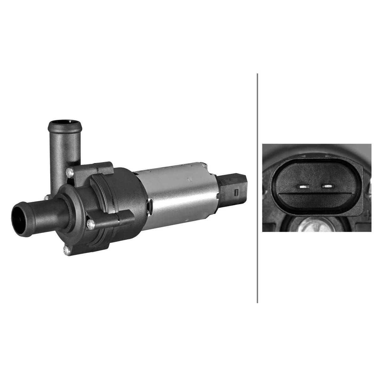 Zusatzwasserpumpe Kühlkreislauf 12 V elektr. 3-polig HELLA für u.a. VW SHARAN-3