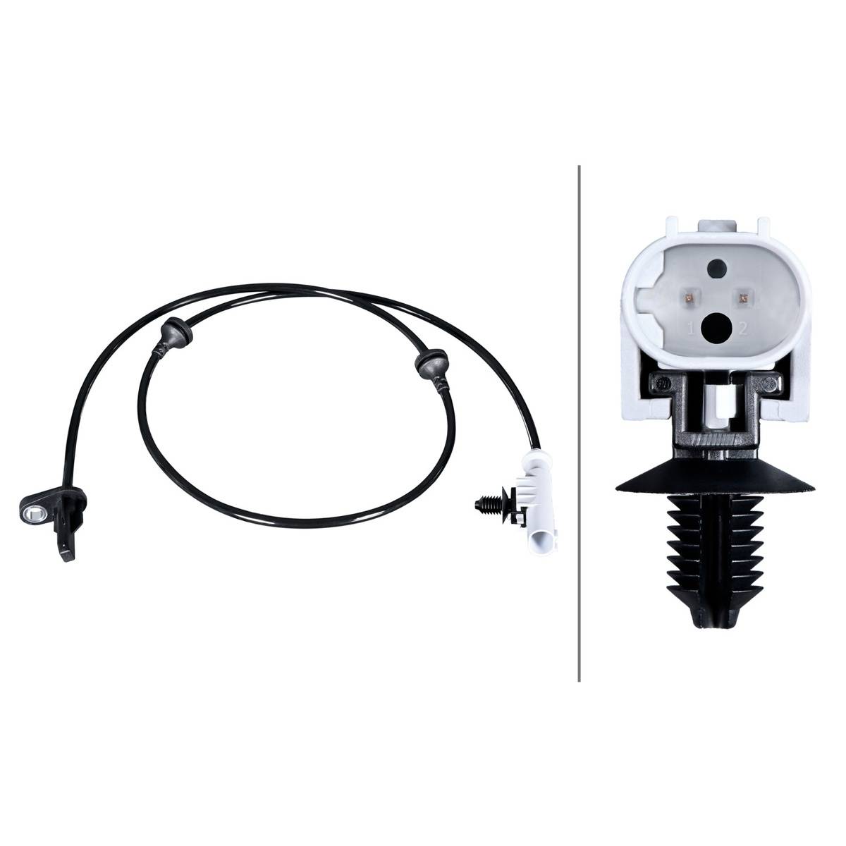 Sensor Raddrehzahl 2-polig Hallsensor 892 mm Kabel HELLA für LAND ROVER VELAR-3