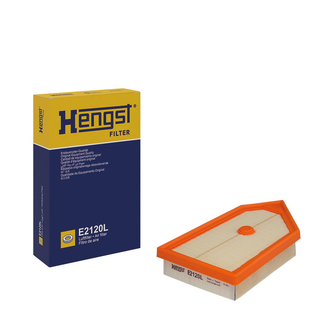 Luftfilter-Einsatz 254-162mm HENGST FILTER passend für u.a. FORD FIESTA VII-1