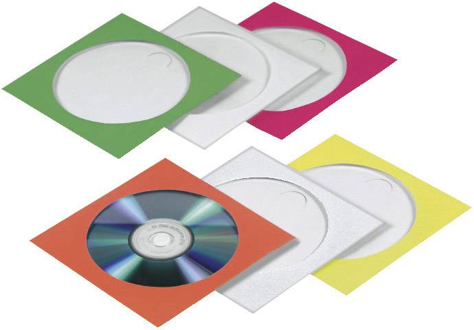 Papierleerhüllen 100er-Pack, farblich sortiert, in Folie