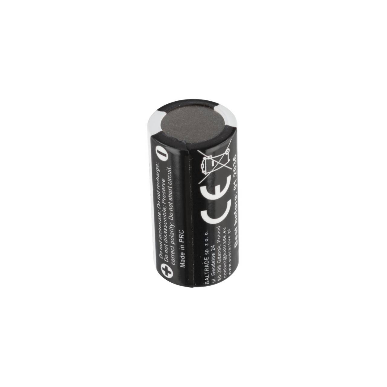 CR123 Lithium Photo Batterie, 3V max. 1500mAh, 34,5 x 17mm, CR123A-2