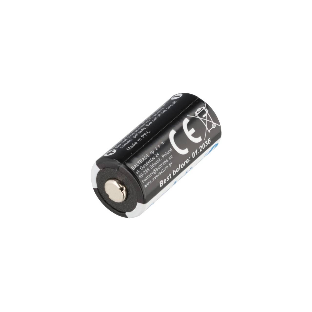 CR123 Lithium Photo Batterie, 3V max. 1500mAh, 34,5 x 17mm, CR123A-4