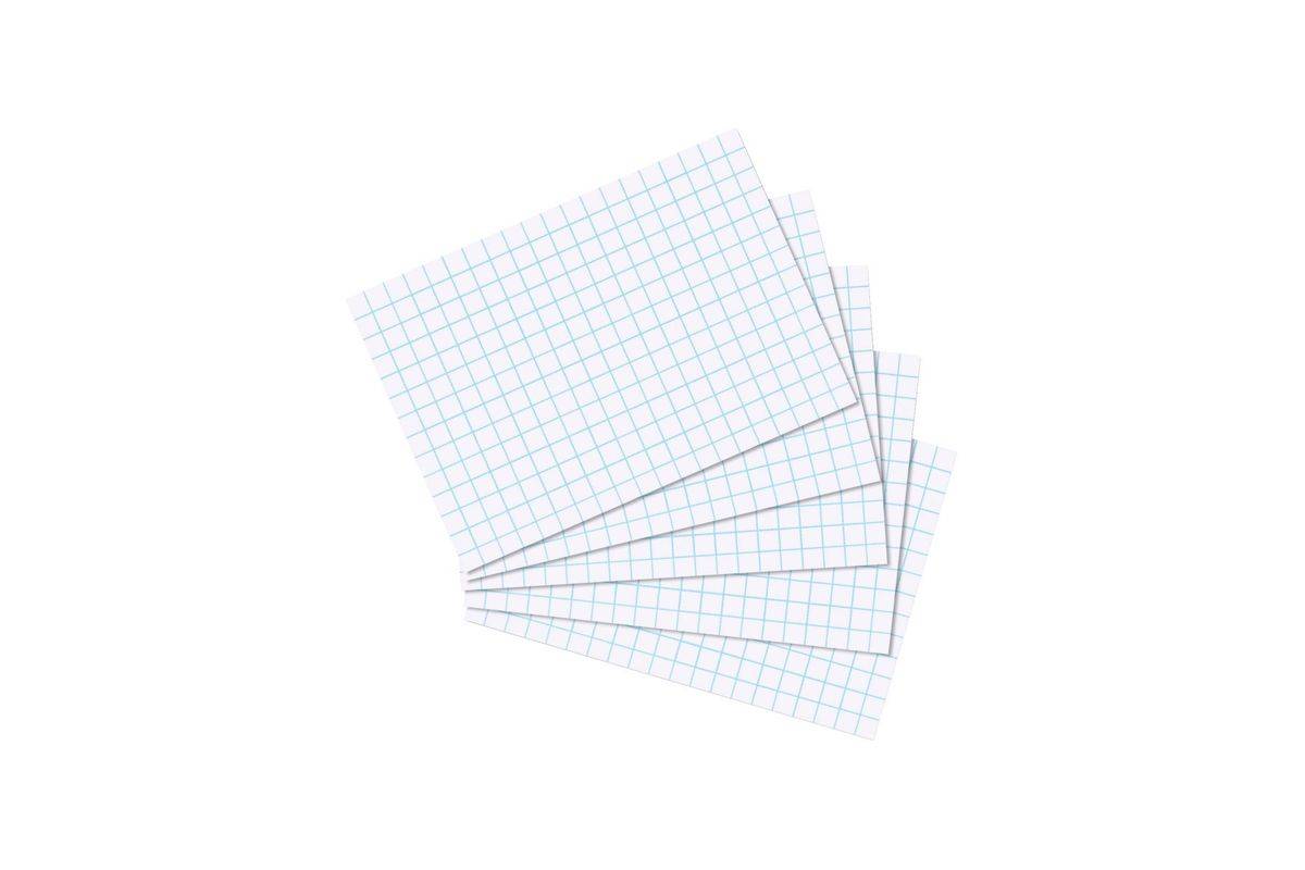 Herlitz 10621431, Weiß, Kariertes Papier, 170 g/m², 100 Stück(e)-0