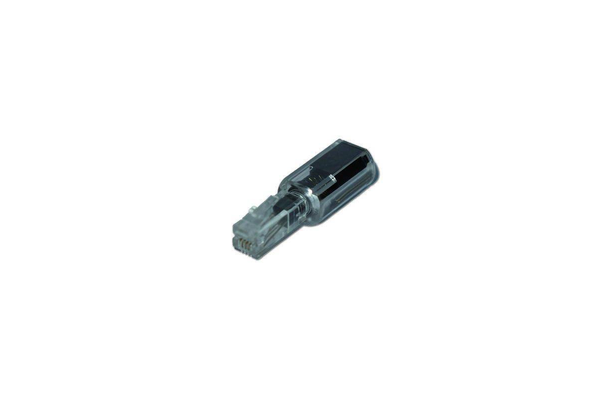 MediaRange MRCS305, RJ-11, Schwarz, Transparent, Männlich-0