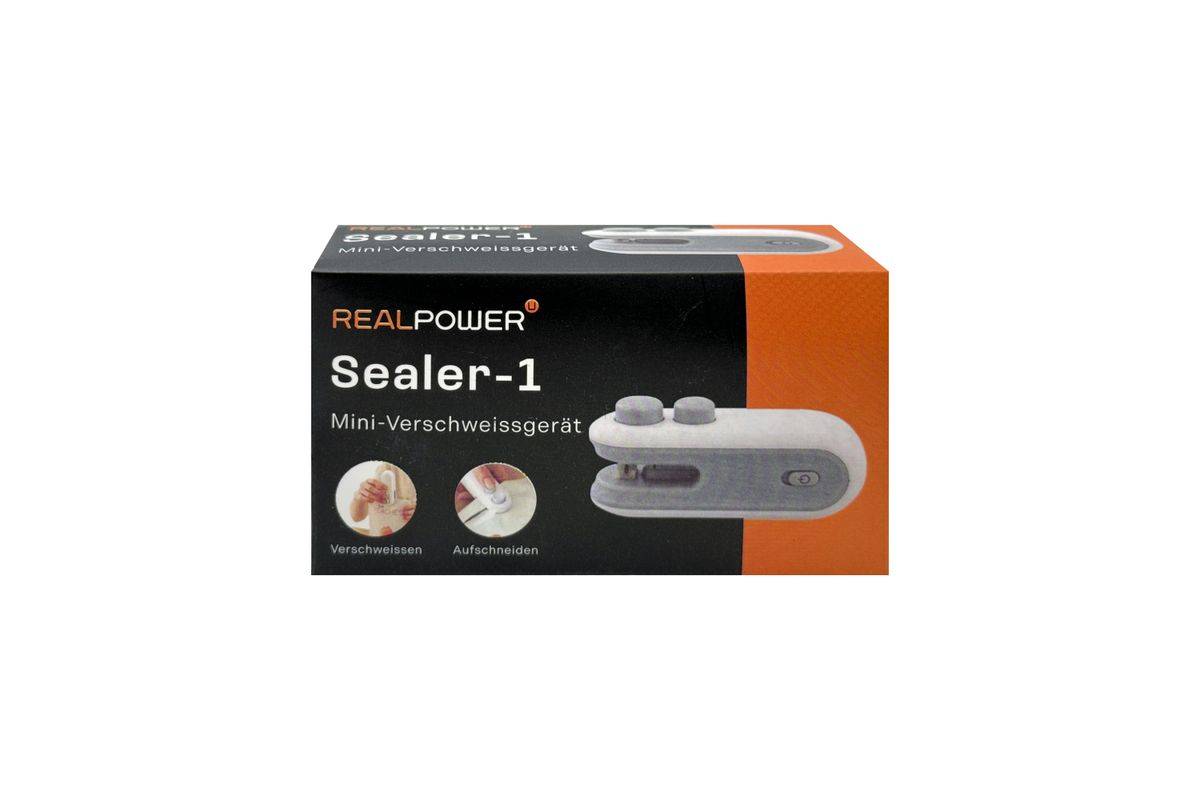 RealPower Sealer-1,Mini Verschweissgerät mit Messer Multimedia-Technik Zubehör-1