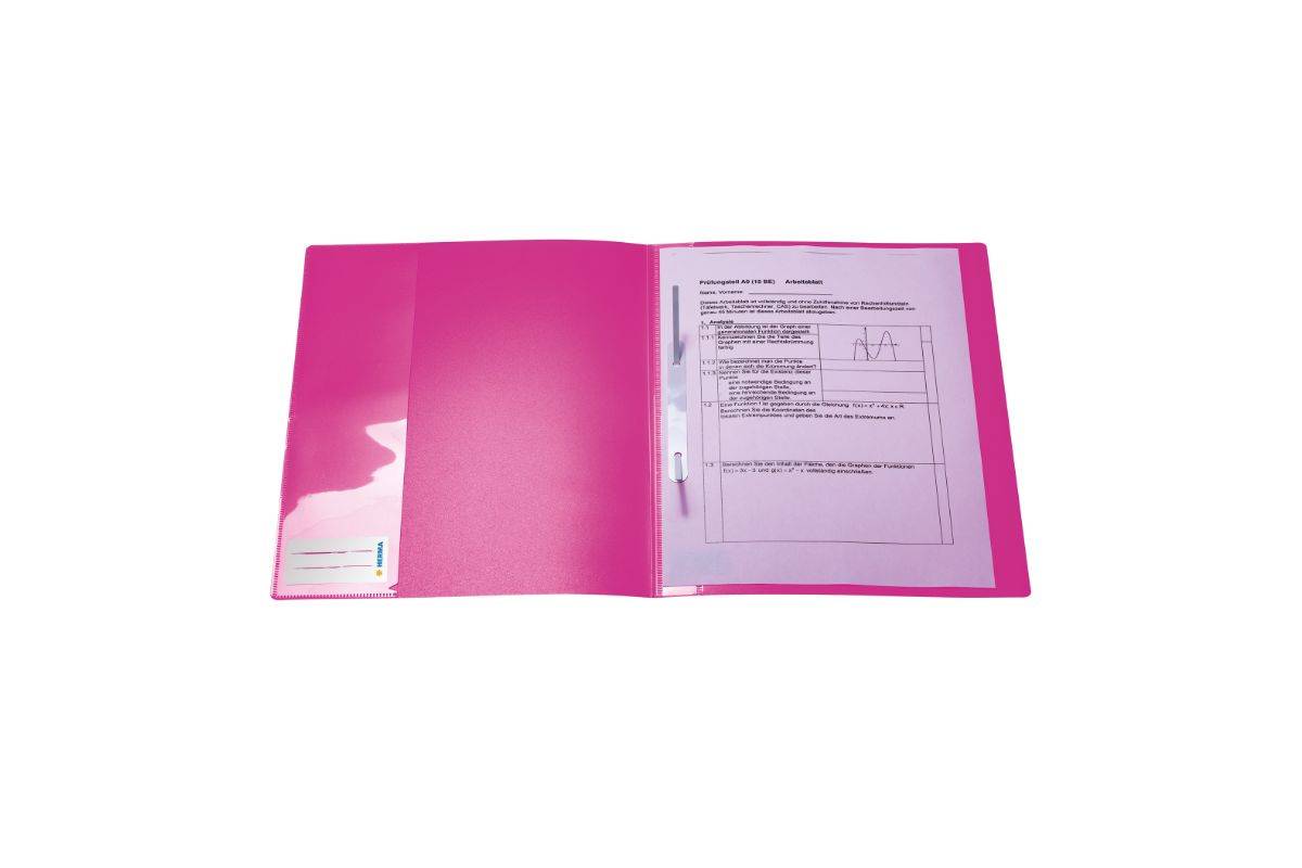 HERMA Schnellhefter A4 neon pink Polypropylen 3St. Multimedia-Technik PapierBüroSchreibwar-2