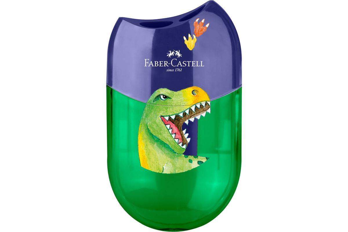 FABER-CASTELL - Spitzer Doppelspitzdose Dino-0