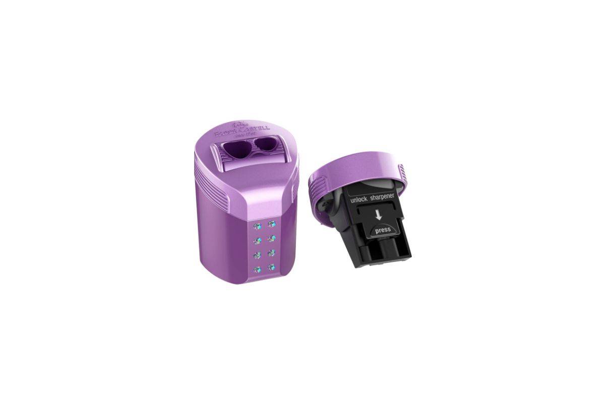 FABER-CASTELL Doppelspitzdose RollOn SPARKLE, im Display-0