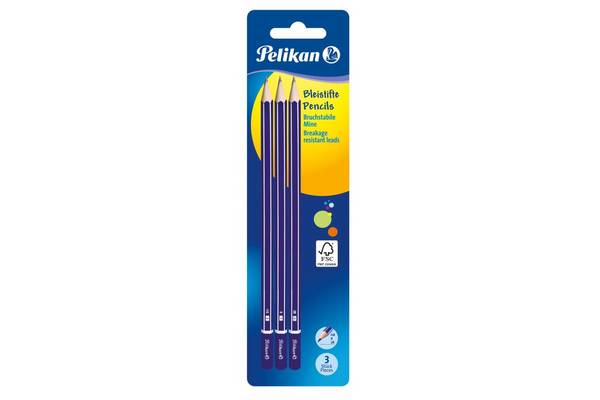 Pelikan 807418, Multi, Violett, Hexagonal, Schule, Forest Stewardship Council (FSC), Sichtverpackung