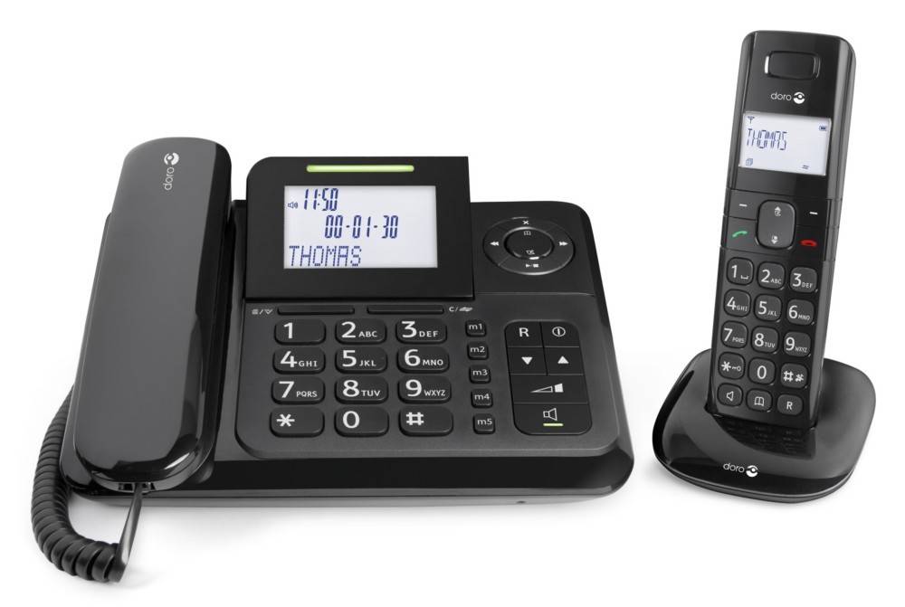 Komsa Großtastentelefon mit AB-0
