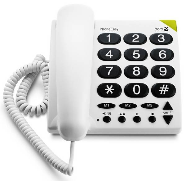 Komsa Großtastentelefon doroPhoneEasy311c ws