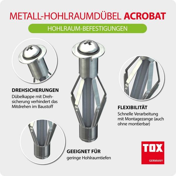 TOX-Dübel-Techn. Metall-Hohlraumdübel