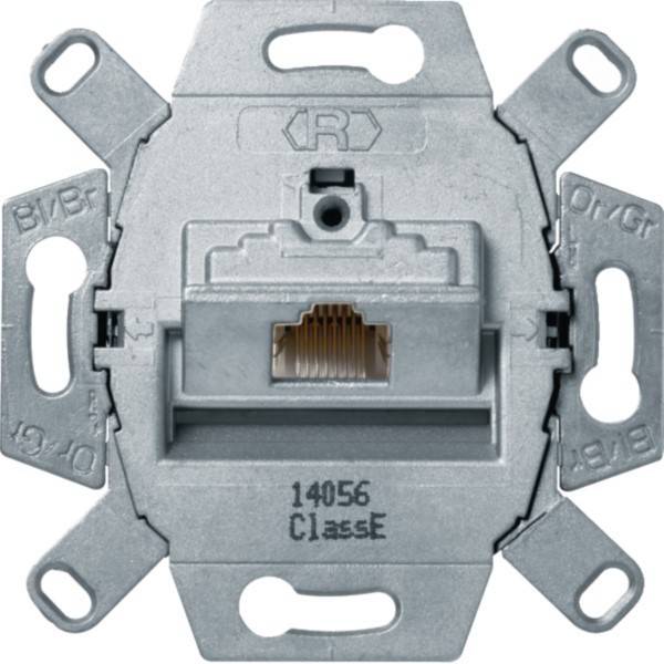 Hager UAE-Steckdose 8-polig WDF410766 geschirmt Cat.6 Class E Modul-Einsatz UP