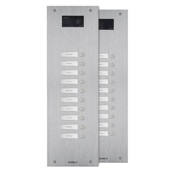 COME IX0110U Frontplatte Steel-Switch 10 Tasten 1-reihig V4A