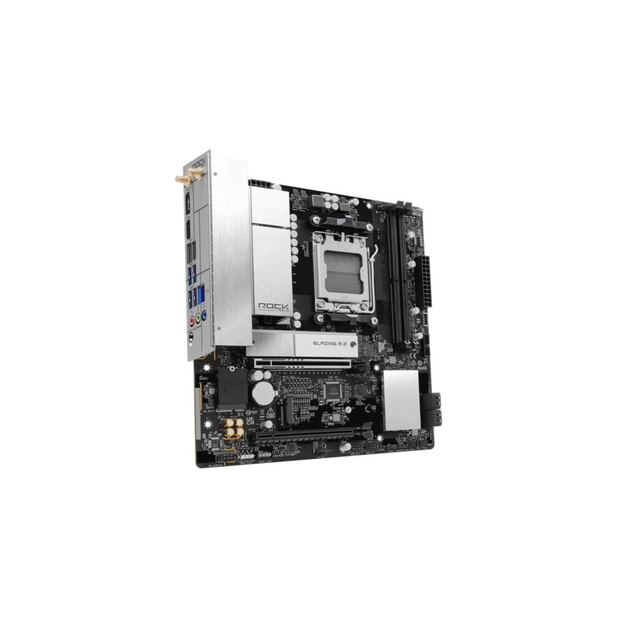 ASRock B850M Rock WiFi, AMD, Sockel AM5, AMD Ryzen 7000 Series, AMD Ryzen 8000 Series, AMD Ryzen 9000 Series, DDR5-SDR-3