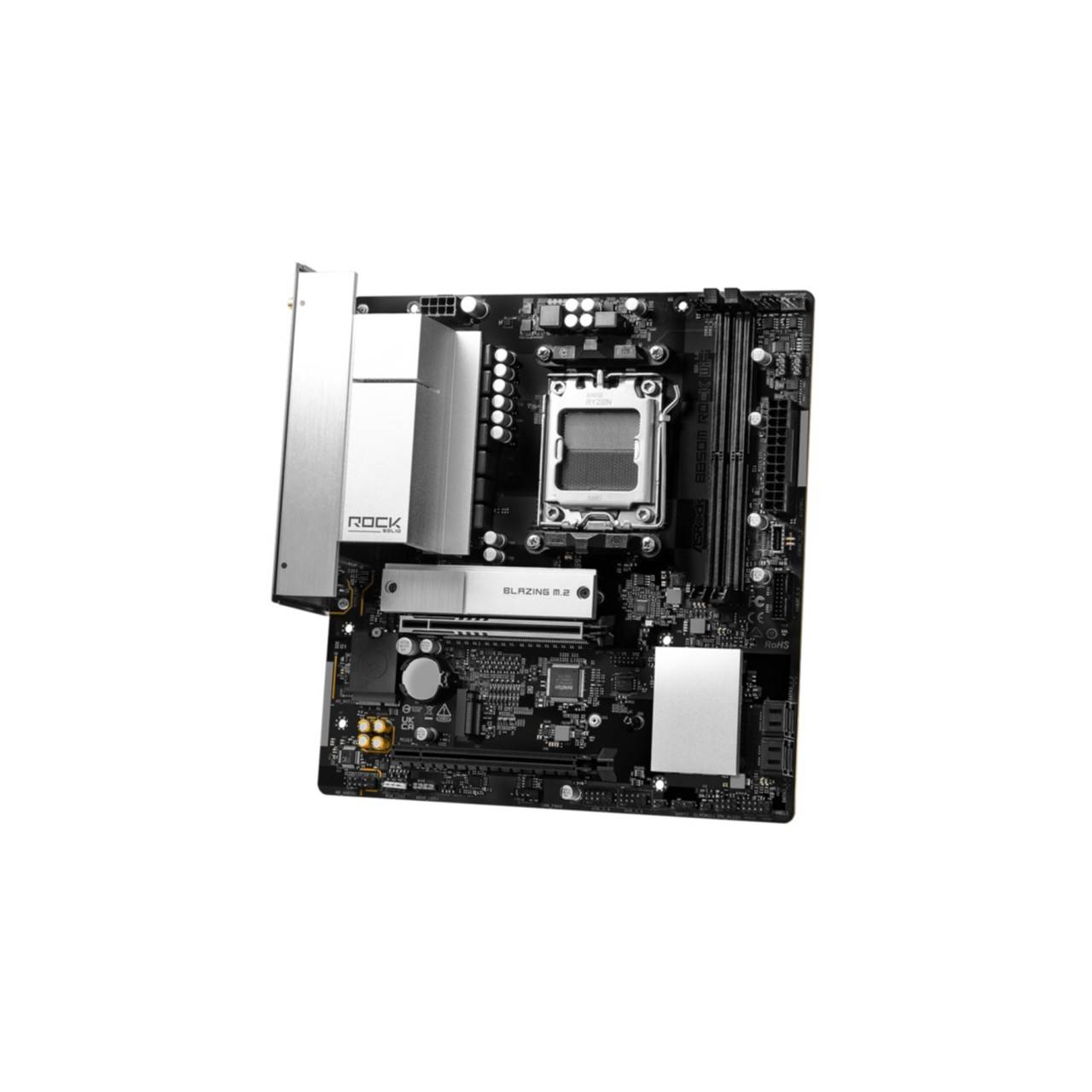 ASRock B850M Rock WiFi, AMD, Sockel AM5, AMD Ryzen 7000 Series, AMD Ryzen 8000 Series, AMD Ryzen 9000 Series, DDR5-SDR-4
