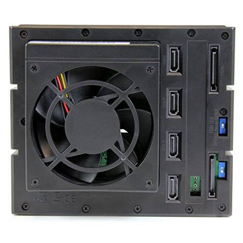 StarTech.com 4-fach 3,5 trägerloser SATA Festplatten Aluminium Wechselrahmen/Backplane - 4 Bay 3,5 Zoll (8,9cm)-4