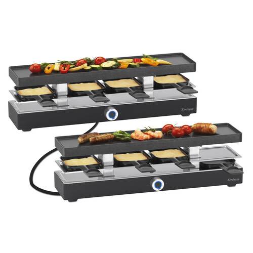7622 4312 Trisa Raclette Style Connect 8 Pfännchen, perfekt für schmale Tische-0