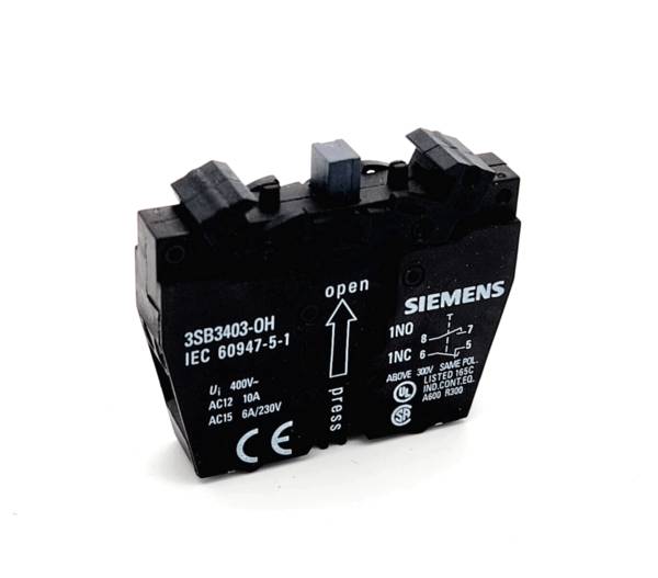 Siemens 3SB3403-0H Schaltelement mit 2 Schaltgliedern 1S