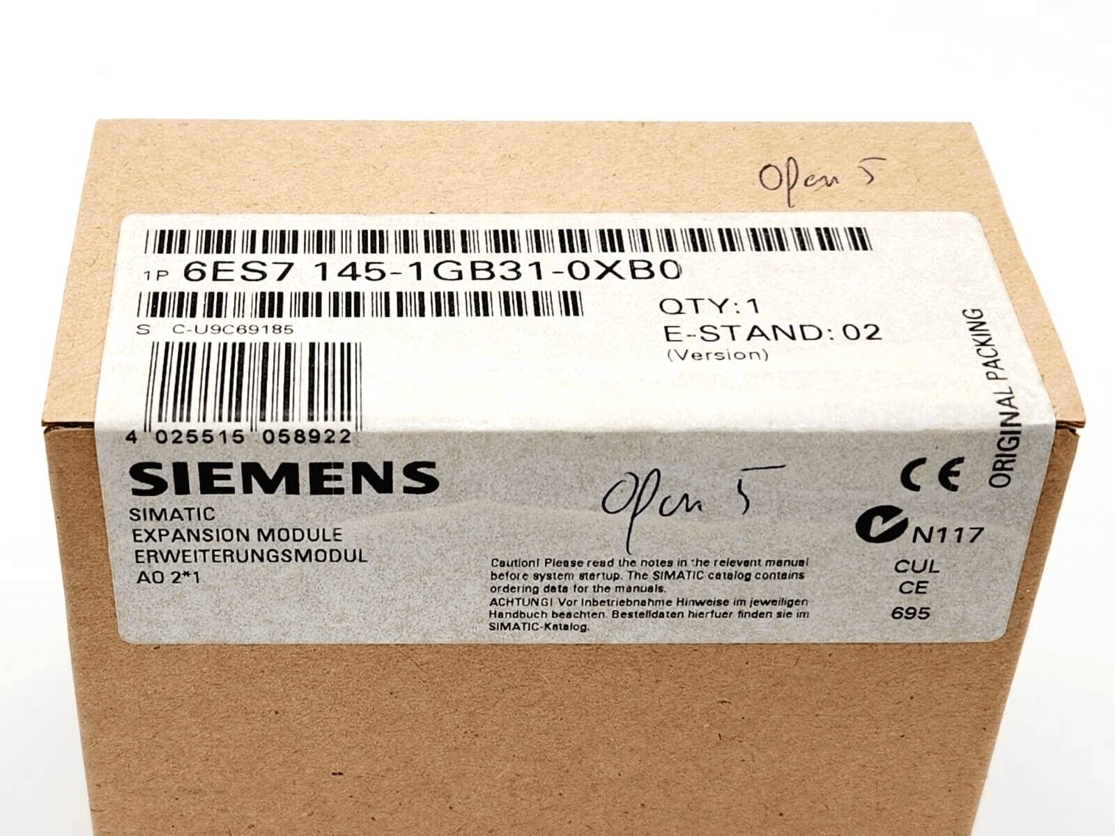 Siemens 6ES7145-1GB31-0XB0 SIMATIC DP Expansion module EM 145-1
