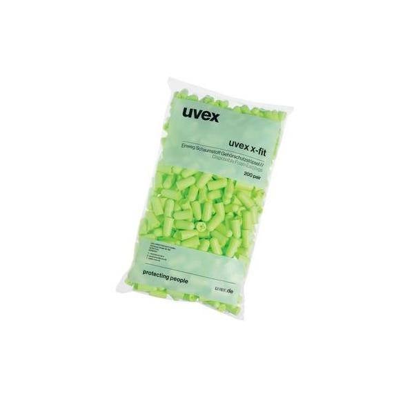 Gehörschutzstöpsel uvex x-fit 2112003 grün SNR 37 dB Größe M