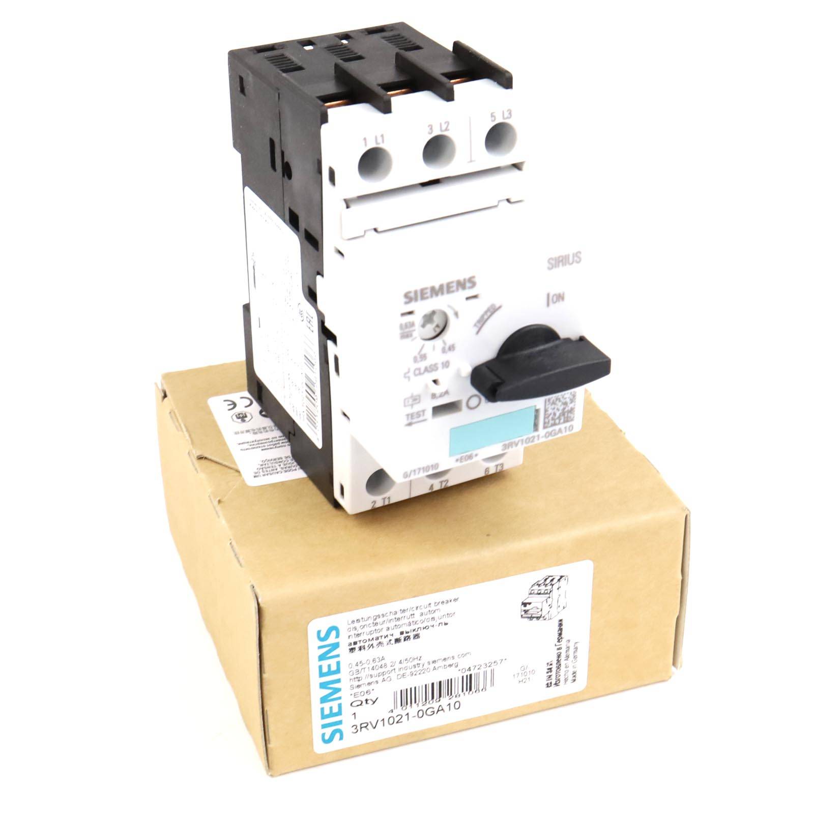 Siemens Leistungsschalter 3zx1012-0rv02-1aa1 (3RV1021-0GA10)-0