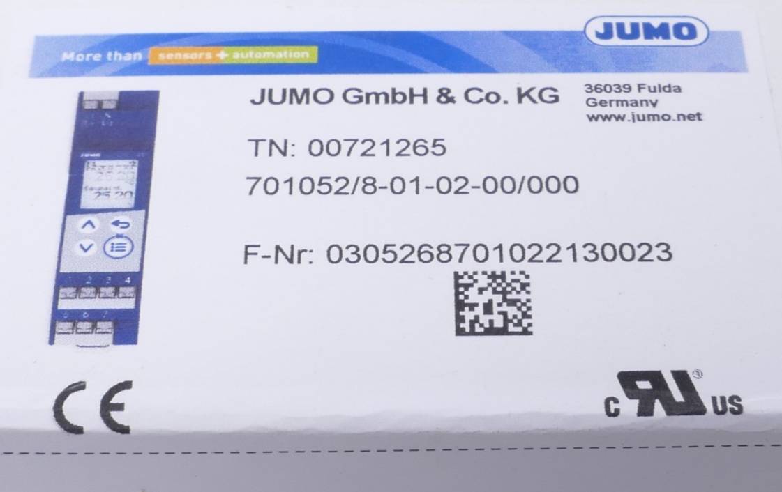 Jumo - 701052/8-01-02-00/000 - Jumo Digitales Thermostat | 701052/8-01-02-00/000-1