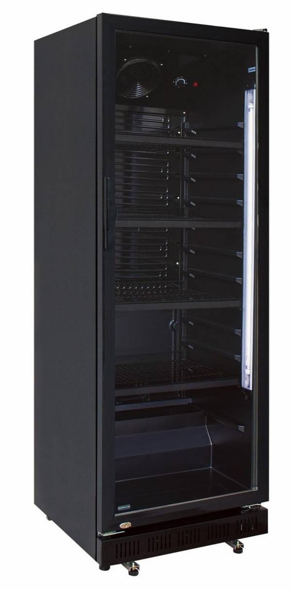 A&S Polarny Flaschenkühlschrank 360 L 620x635x1732 mm, schwarz