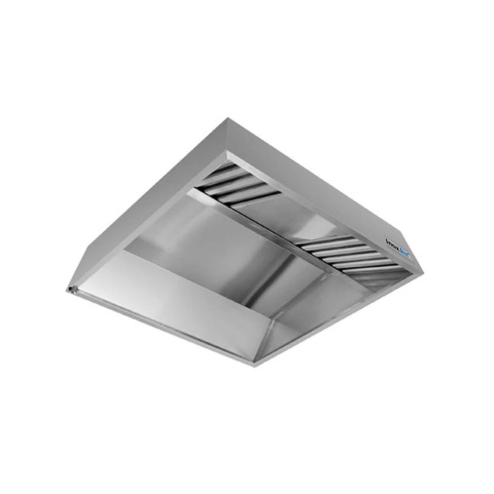 InoxAir Kombidämpferhaube, 2.400 x 1.400 x 450mm-0