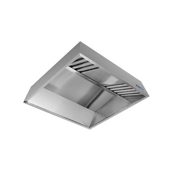 InoxAir Kombidämpferhaube, 2.400 x 1.400 x 450mm