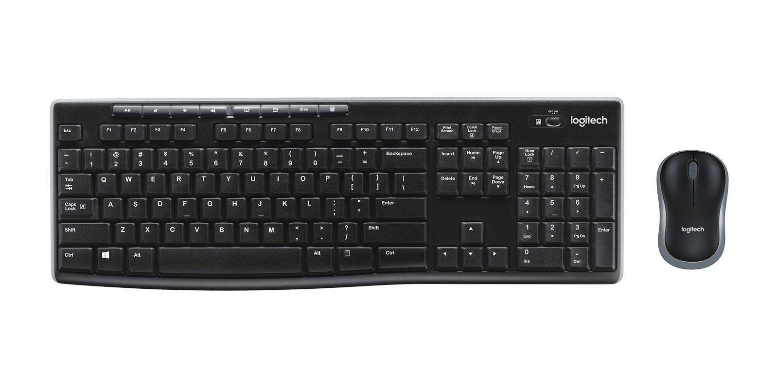 Logitech MK270 kabelloses Tastatur-und-Maus-Set - Deutsch - Schwarz-0