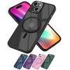 MagSafe Hülle Hybrid für iPhone 15 Plus Frosted Hard Case Schutz Rand Handyhülle