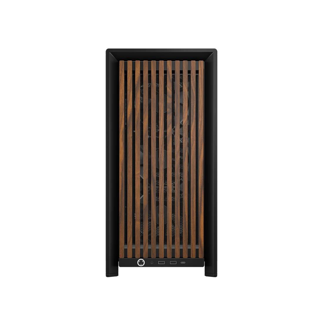 CORSAIR Geh Midi FRAME 4000D RS Wood Mid-Tower, Black/Walnut Multimedia-Technik Gehäuse-1