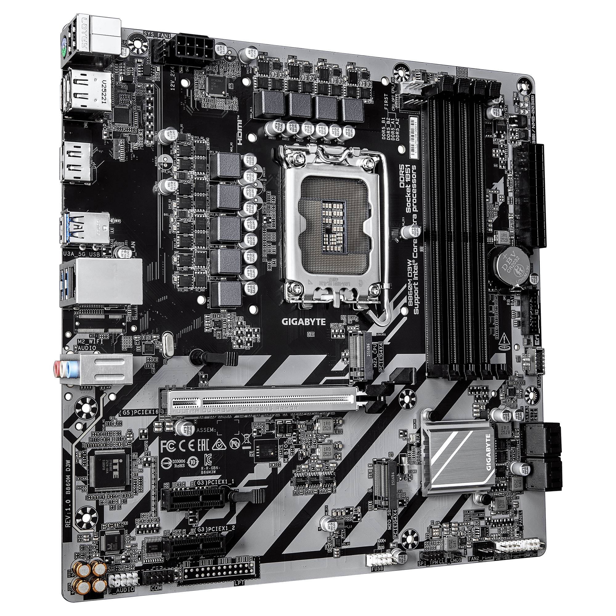 Gigabyte B860M D3W (B860,S1851,mATX,DDR5-3