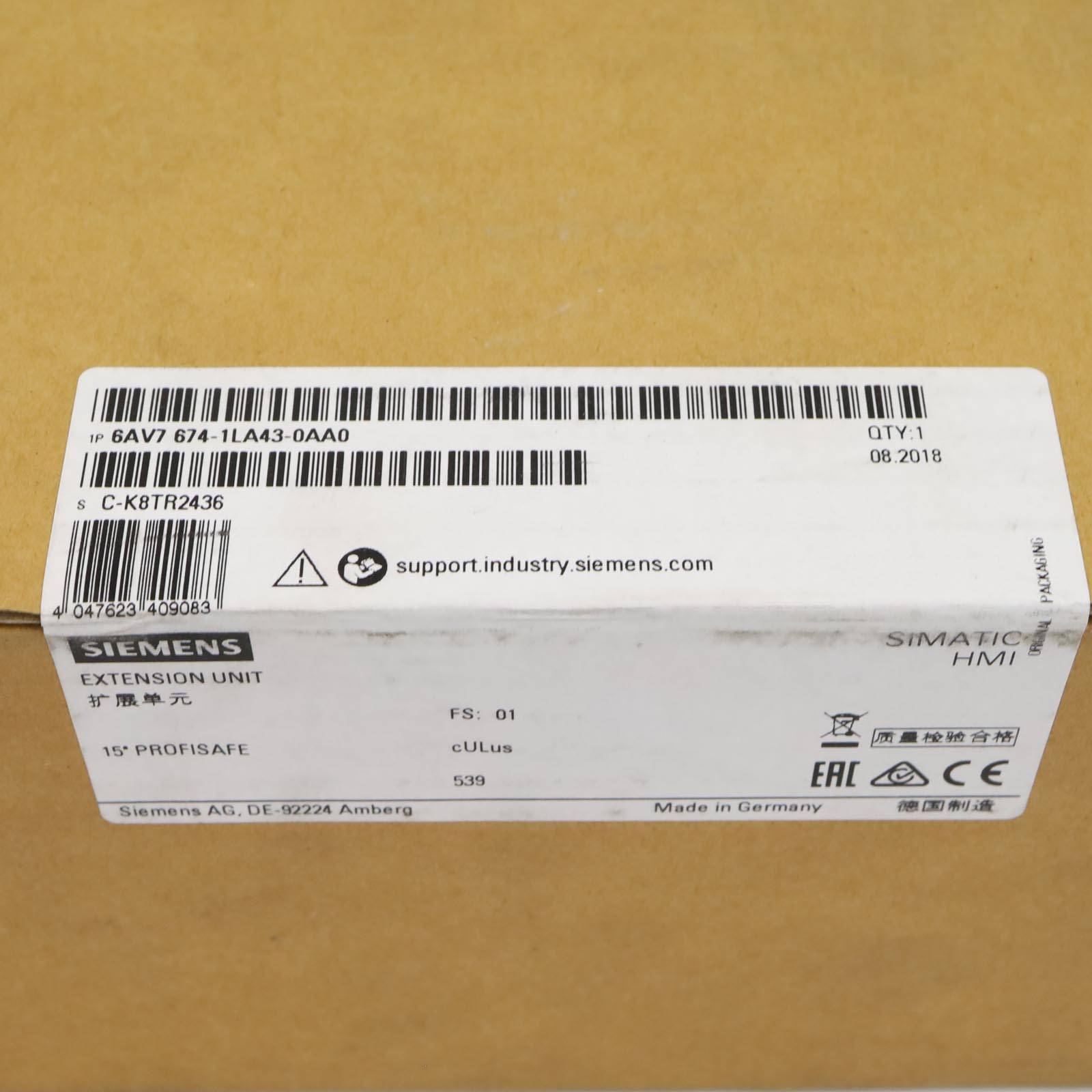 Simatic Extension Unit 15" PROFISAFE 6AV7 674-1LA43-0AA0 SIE-1