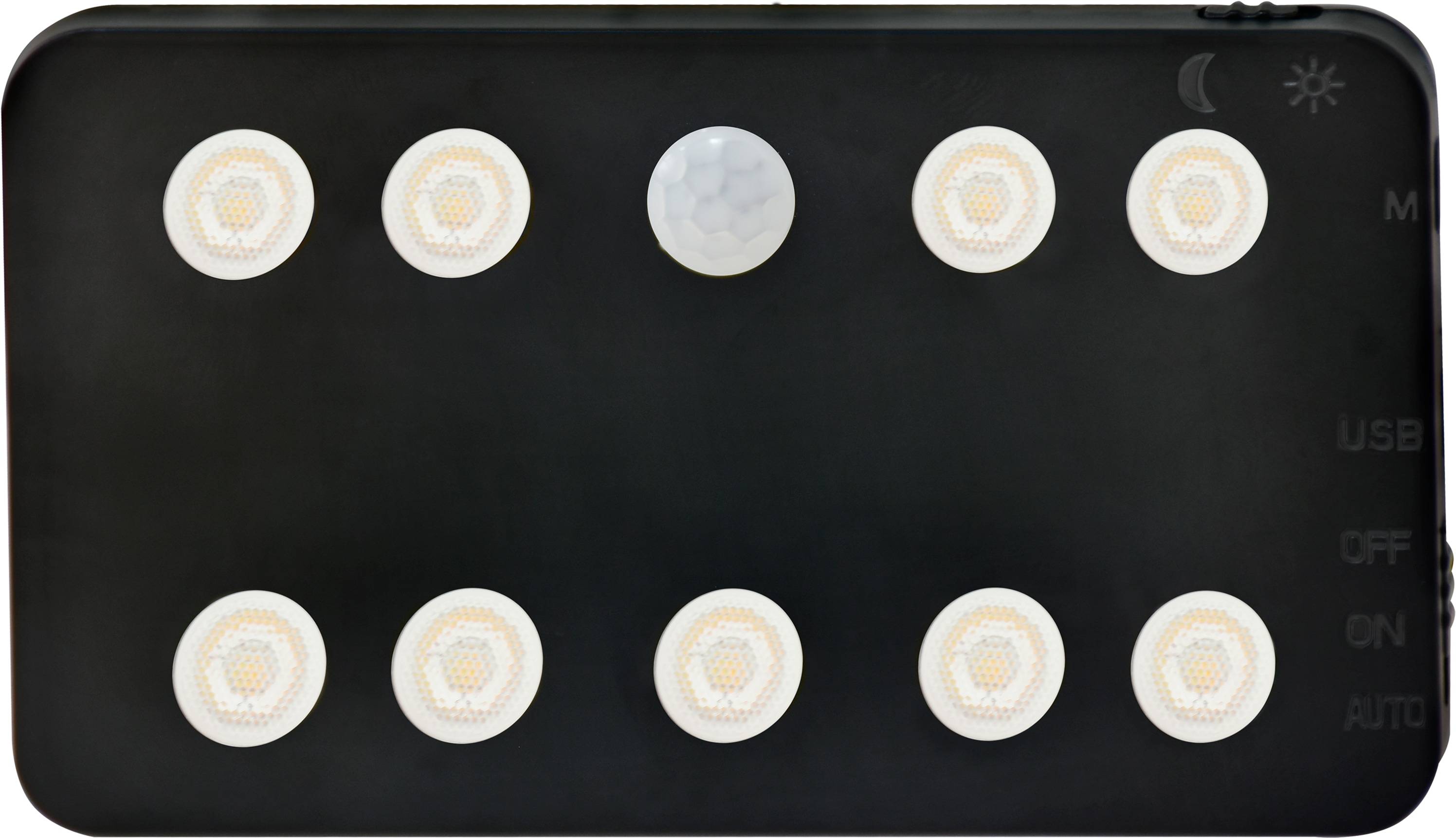 REV LED-Akku-Wandleuchte, Bewegungsmelder, 1,5W, CCT, 110lm, warmweiß, neutralweiß, kaltweiß, IP20, schwarz-0