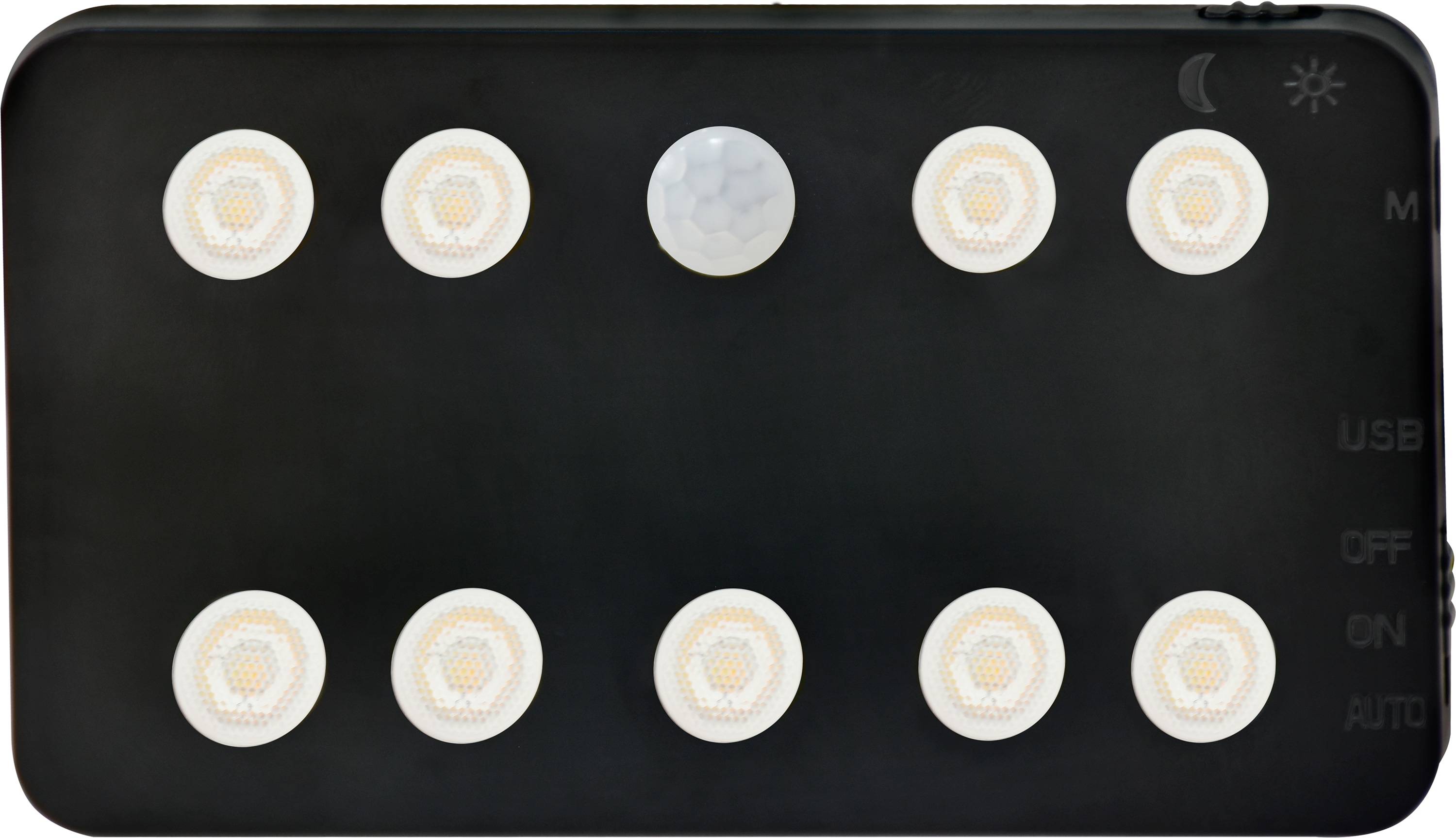 REV LED-Akku-Wandleuchte, Bewegungsmelder, 1,5W, CCT, 110lm, warmweiß, neutralweiß, kaltweiß, IP20, schwarz-1