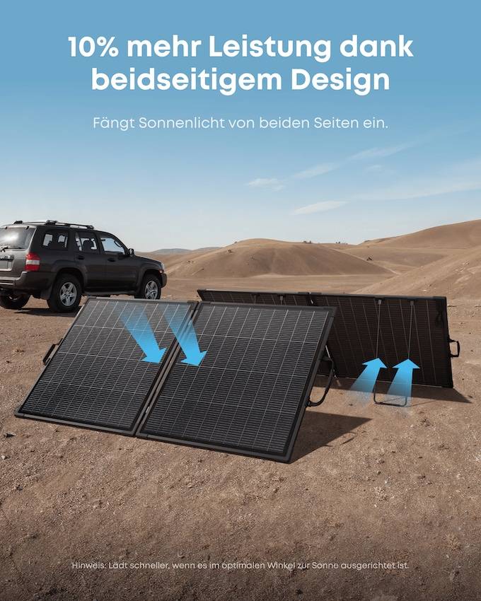 Anker SOLIX PS200 (Gen 2) tragbares Solarpanel Energie & USV Solar-2