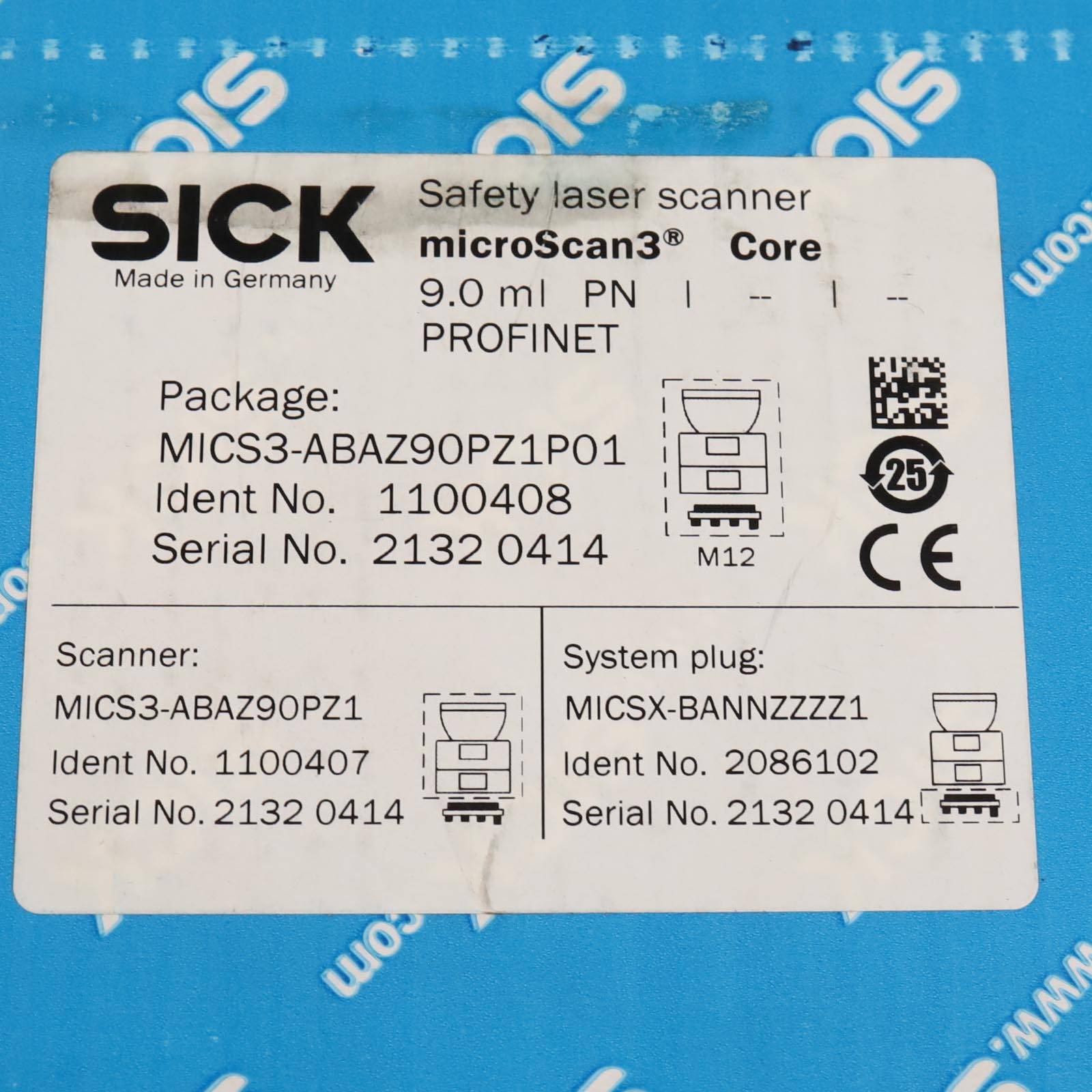 SICK Sicherheitslaserscanner MICS3-ABAZ90PZ1P01 1100408 SIE-1