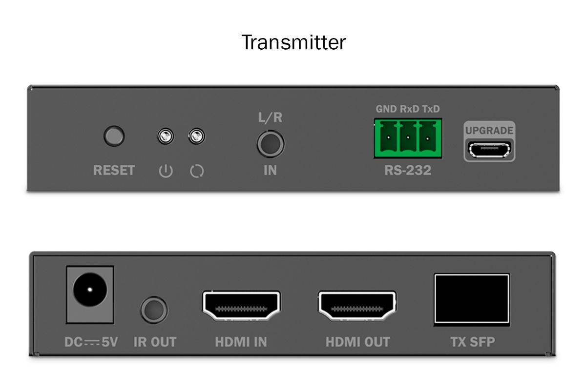 Digitus HDMI Fiber Extender Set 4K/60Hz, 40 km/300 m, Schwarz-1