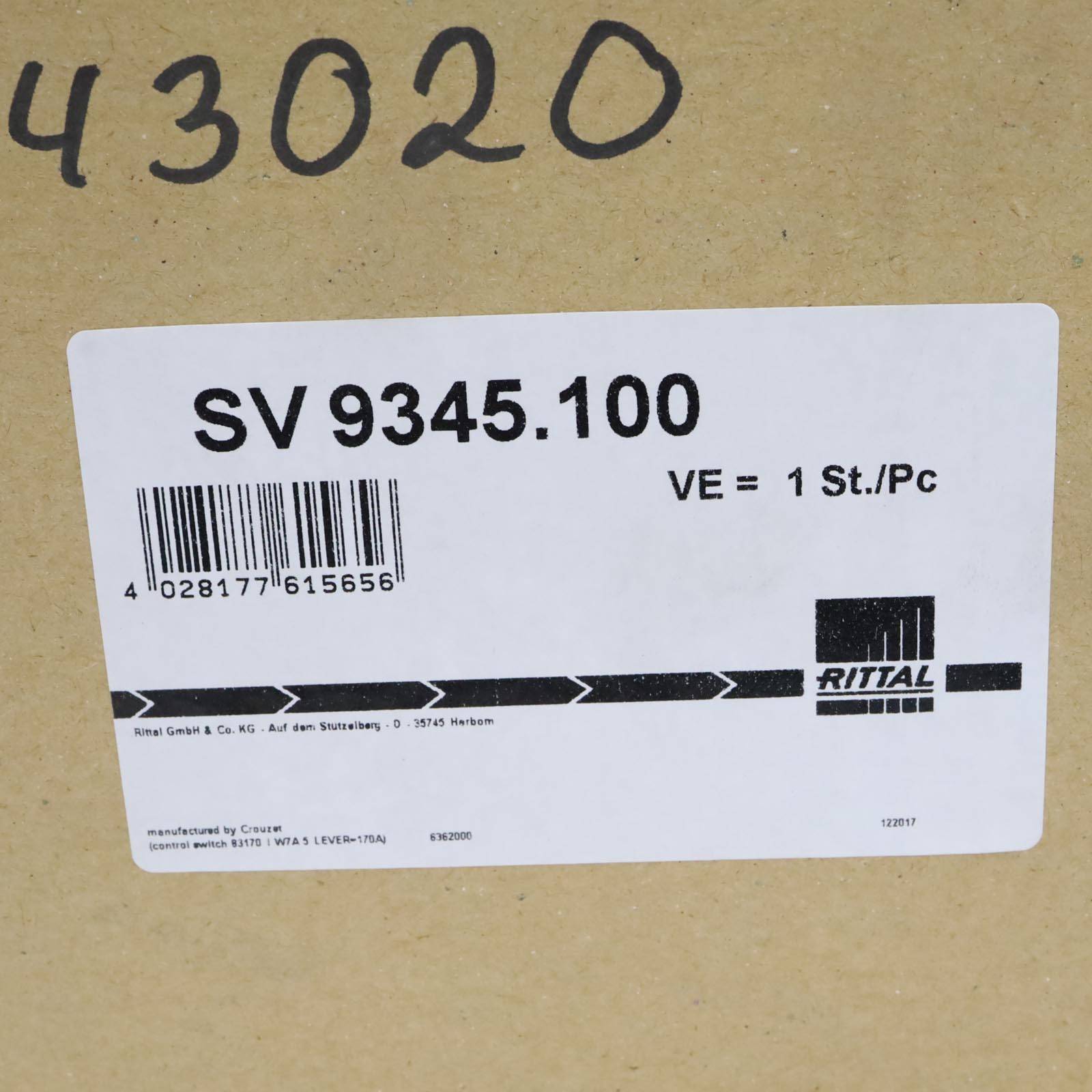 RITTAL Sicherungshalter SV 9345.100 OVP-4