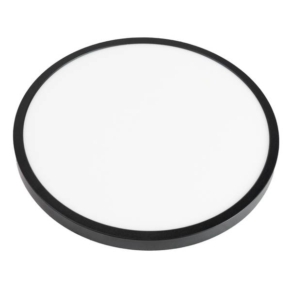 ENOVALITE LED Panel 24W 2700- 5700K Warm- Kaltweiß Einbauleuchte Aufbauleuchte Schwarz Variabler Lochausschnitt