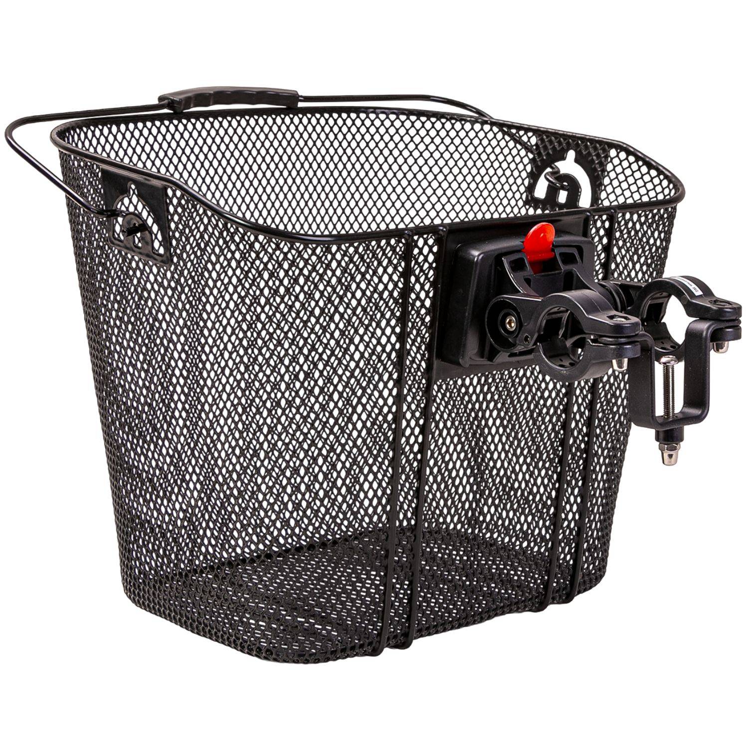 Fahrradkorb mit Lenkerhalterung Schwarz-0