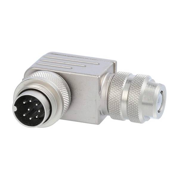 Stecker Express 100786, M16 DIN-Kabelsteckverbinder gewinkelt Stift Lötanschluss