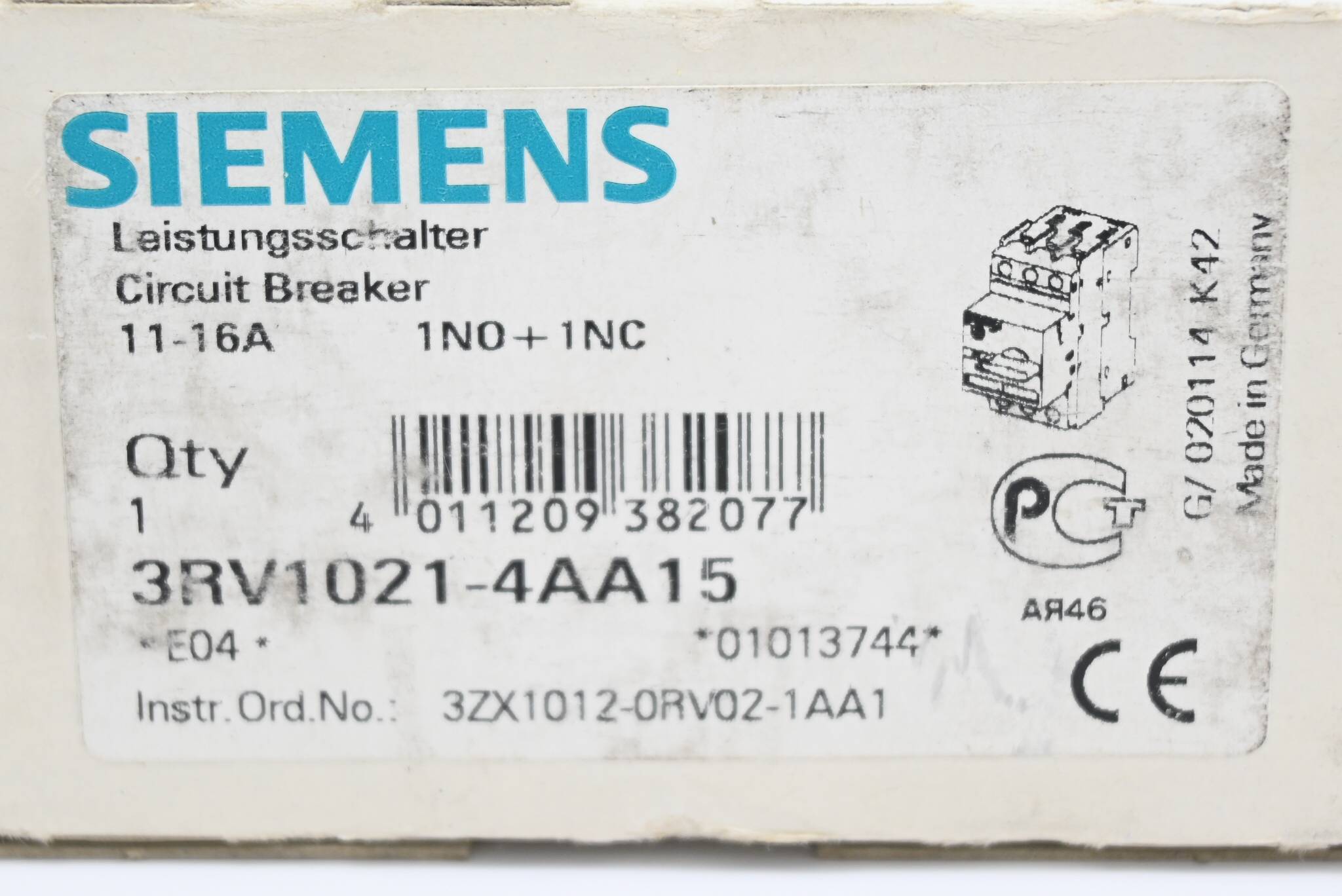 Siemens Leistungsschalter 3RV1021-4AA15 ( 3RV1 021-4AA15 )-3