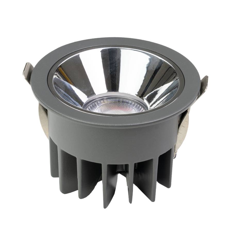 ENOVALITE LED Einbaustrahler 12W CCT 2700- 6500K Warm- Kaltweiß Deckeneinbauleuchte Grau IP65 Wassergeschützt CRI90-0