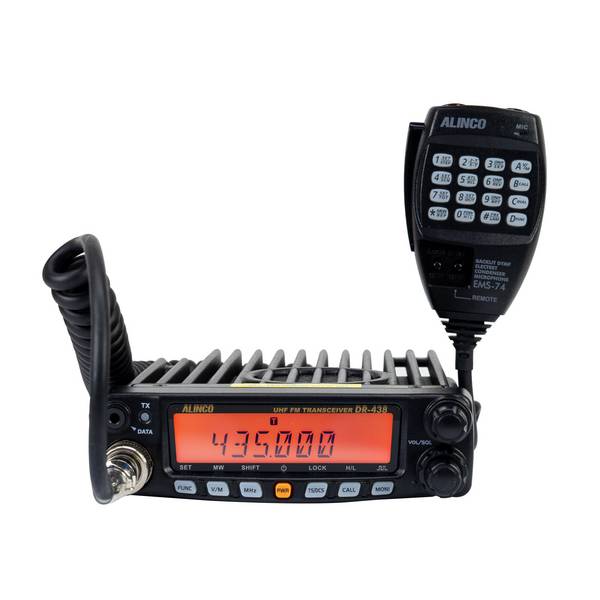 UHF-Radiosender PNI Alinco DR-438-HE, 200CH, 400-470 MHz, DTMF, Squelch, 13,8 V, 1024DCS-50CTCSS